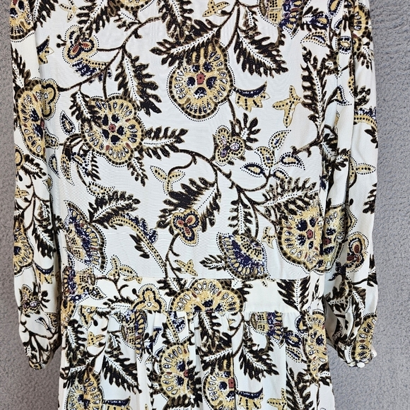 Ba&sh Womens Robe Volver Mini Dress sz S Trendy Bohemian Style Print Gorgeous - Picture 11 of 14
